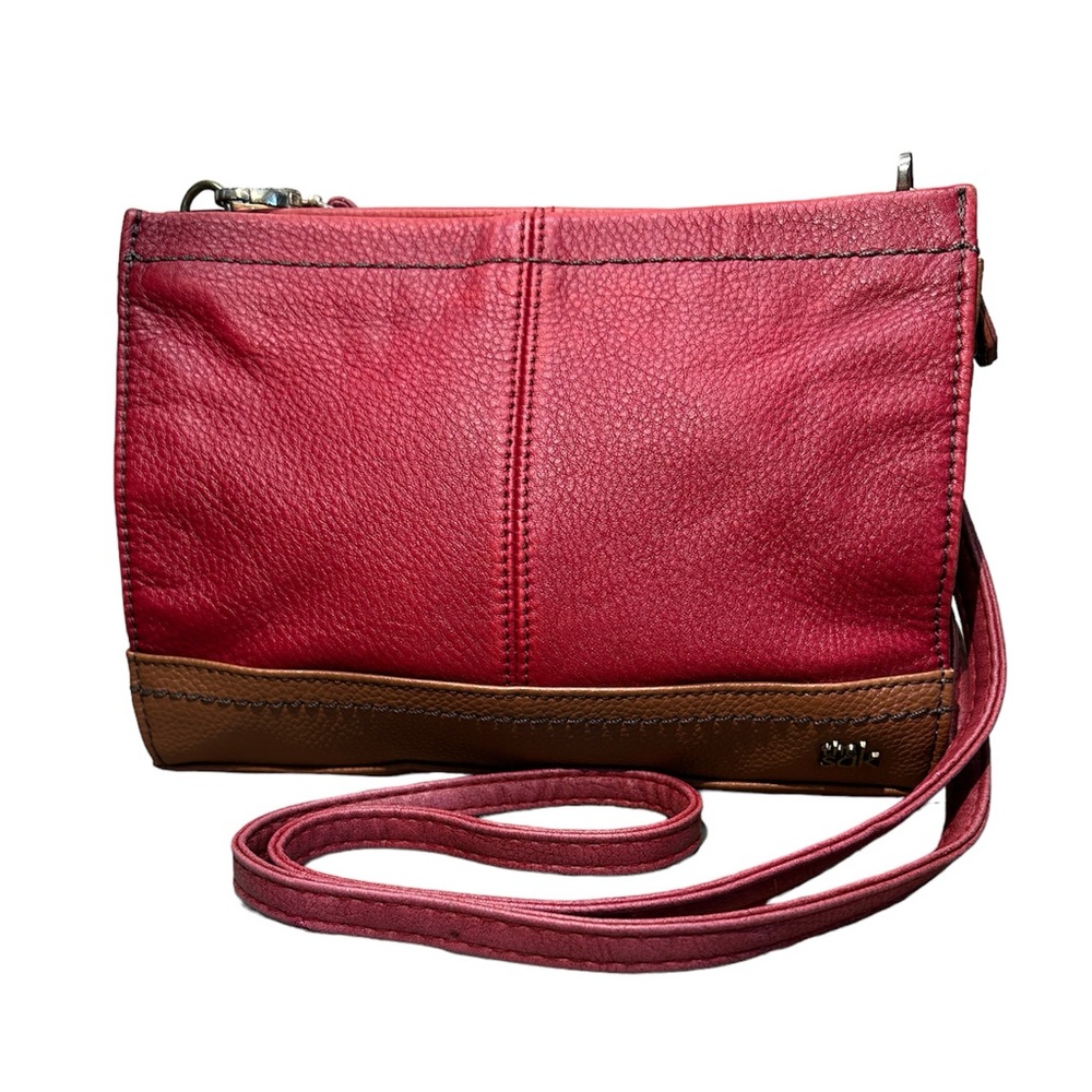Vintage The Sak Small Red Leather Crossbody
